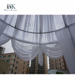 Wholesale Telescopic Round Pipe Kits and Drape Backdrop for Photo Booth Wedding Decor Hotel Decor - Product Image 4