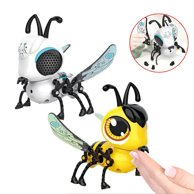 Zio TECH Magic Elevs Bee Tooh Sensor Juguete Jouet Mainan Robot untuk Anak Perempuan, Mainan Robot Edukasi Diy Penemuan Baru