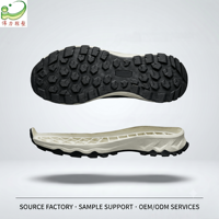 Semelle en TPR légère, écologique, durable, confortable, résistante à l'eau, antidérapante, similaire au caoutchouc, avec un motif de traction robuste