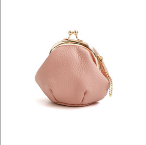New Arrival Top-grain Leather Coin <b>Purse</b> Women Simple Clutch-style Made Top-grain Cowhide Chain Strap Multi-functional <b>Small</b> - Product Image 4
