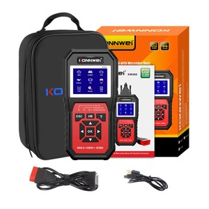 Outil de diagnostic automobile OBD2 <span class=keywords><strong>KONNWEI</strong></span> <span class=keywords><strong>KW460</strong></span> pour systèmes de châssis et de carrosserie -Benz, garantie 1 an, écran LCD 12V - Product Image 2