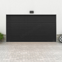 Porte de garage Seeyesdoor en alliage d'aluminium de haute qualité, finition miroir moderne pour villa, vue complète 16x7, avec isolation