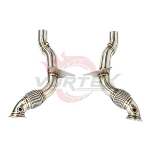 Sistema de Escape Completo Vortex Titanium Valvetronic para Ferrari 488 GTB Spider, Tubo Catback Azul Quemado con Puntas de Downpipe - Product Image 5