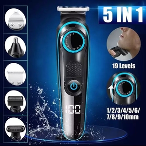 Cortapelos 5 en 1, Recortador de Vello Corporal, Afeitadora, Cortadora de Barba, Recortador de Bigote, Cortapelos Inalámbrico para Hombre, Recortador de Vello Nasal y de Orejas - Product Image 2