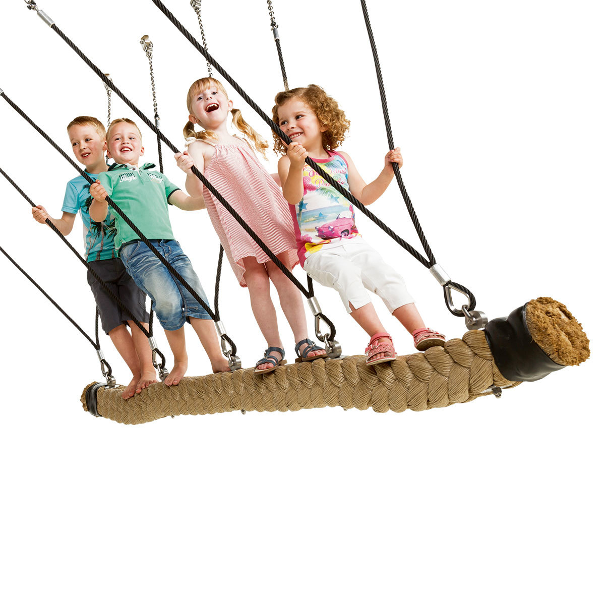Outdoor Rope Climbing Playground Swing Bridge for Children