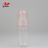 Flacon pulvérisateur vide en PET de 50 ml en forme de capsule, flacon cosmétique portable à brume fine pour voyage, vente en gros