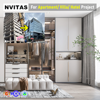 Armoire moderne NVITAS, penderie, dressing, meubles de chambre pour hôtel, appartement, villa, projet
