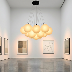 <span class=keywords><strong>Plafonnier</strong></span> <span class=keywords><strong>Art</strong></span> <span class=keywords><strong>Déco</strong></span> à encastrer, lustre boule à bulles, télécommande, intensité variable, fer et <span class=keywords><strong>verre</strong></span>, salon, éclairage d'usine OEM - Product Image 6