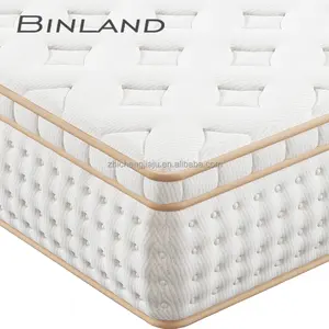 Fournisseur matras 12 pouces Matelas de lit confortable en mousse à mémoire de forme à ressorts ensachés Matelas en boîte colchon