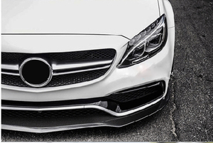 Fiber De carbone W205 C63 Lèvre de Pare-chocs Avant De Voiture pour <span class=keywords><strong>Mercedes</strong></span> Benz C63 AMG Berline 4 Portes 15-18 - Product Image 2