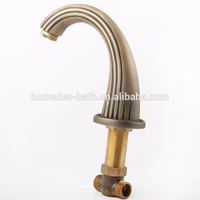 Luxe Classique Antique Robinet En Laiton Massif Pont Montage Mélangeur Deux Poignées Salle De Bains Lavabo Baignoire Robinets En Gros Bassin Robinet
