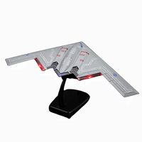 Moulé sous pression Simulation alliage Fighter B2 Rafale modèle son et lumière Pullback avion jouet affichage jouets en métal
