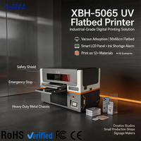 Imprimante à plat UV XBH-5065 A1 avec 3 têtes d'impression et positionnement par vision CCD, pour l'impression sur acrylique, bois, carrelage, coques de téléphone et autocollants