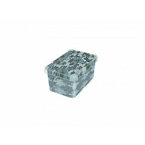 TERRY - 1002370 Boîte polyvalente 6 l avec couvercle. -Imprimé floral gris-BOÎTES MULTIPURPOSES EAN 8005646923708 - Product Image 1