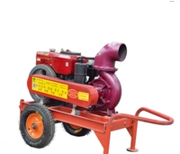 Mesin Diesel 18 HP Berpendingin Air Koneksi Fleksibel Unit Pompa Air 6-inci
