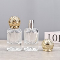 Botol Parfum Sampel 30ML Berbahan Dasar Vulkanik, Tersedia, Tutup Ulir, Botol Semprot Kaca Kosong Portabel dengan Nozzle