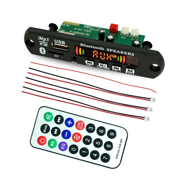 JQ Car Power Bluetooth Amplifier Module Speaker Audio Amplifier MP3 Board Stereo 2X25W DC 7V-16V