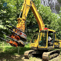 Promotiontree Spade à arbres hydraulique résistant à l'usure pour transplanteur, pour mini-chargeuse, machine de déracinement facile pour l'aménagement paysager