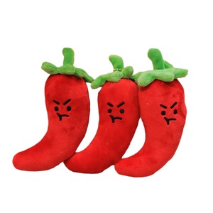 Bán Buôn 4 Inch Tiêu Đỏ Đồ Chơi Sang Trọng Mềm Chili Búp Bê Keychain Tùy Chỉnh 10Cm Claw Máy Nhà Máy Rau Thú Nhồi Bông Đồ Chơi - Product Image 1
