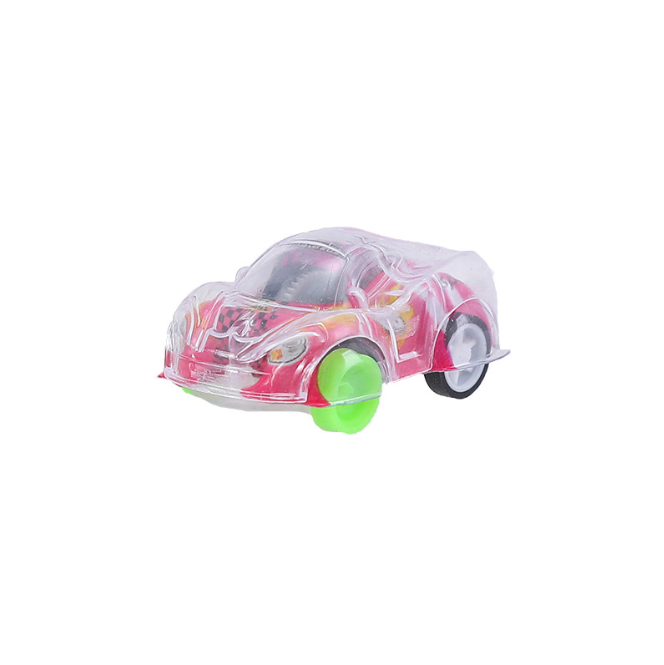 Double Transparent Graffiti Mini Pull back