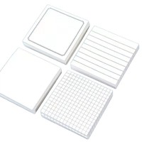 Bloc-notes adhésifs minimalistes à grilles détachables pour étudiants, notes adhésives minimalistes à encre intégrée, fournitures scolaires (optimisé)