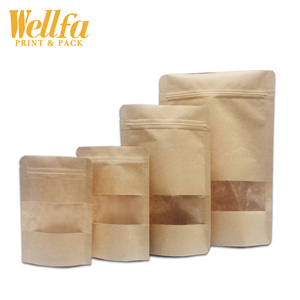 Bolsa de papel para manualidades, embalaje biodegradable con cremallera - Product Image 4