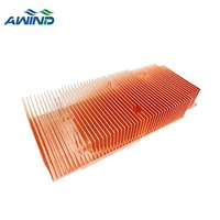 Dissipateurs thermiques Custom TEC avec dissipateur thermique à ailettes en cuivre pour serveur CPU