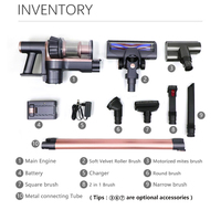 Aspirateur Balai Sans Fil Puissant pour Maison, Aspirateur Vertical Électrique sur Batterie, Nettoyage Sec