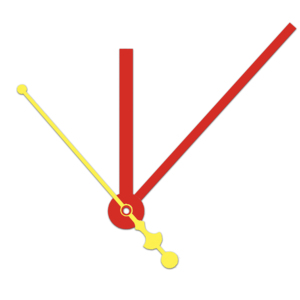 龙得利DIY现代家居装饰挂钟，带高扭矩石英机芯机构定制尺寸150毫米长手轴22毫米 - Product Image 2