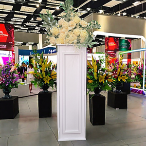 Parti yol açar ve süslemeleri için düğünler için sıcak satış PVC oyma roma sütunları ayağı standı - Product Image 6