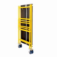 Plate-forme mobile réglable d'échafaudage avec l'équipement polyvalent de stockage de cargaison de roues de verrouillage