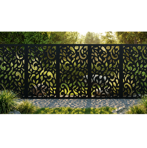Made In Germany Lentiprint 180X60cm Geometric Ornamental Cut-Outs Decorative Privacy <b>Screen</b> Garden Privacy <b>Panel</b> - Product Image 1