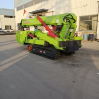 Grue araignée diesel Risenmega RM-800, portée télescopique 16,5 m, capacité 8 tonnes, acier Q235, stabilisateurs à nivellement automatique, panier personnalisé, fourche de préhension