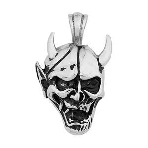 Collier Pendentif Crâne Démon Horned Gothique en Acier Inoxydable Horus, Bijou Hip Hop pour Homme - Product Image 5
