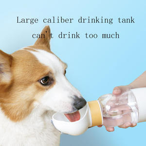 Dispensador de Tazón de Plástico a Prueba de Fugas con Logotipo Personalizado, Botella de Agua Portátil 2 en 1 para Perros con Contenedor de Comida para Paseos de Mascotas - Product Image 3