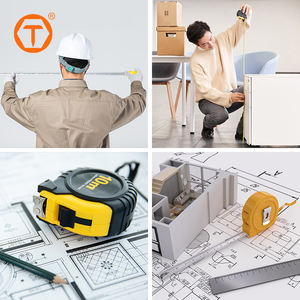 Ruban à mesurer rétractable <span class=keywords><strong>en</strong></span> acier rond jaune personnalisable avec logo professionnel, 25 pieds - Product Image 4