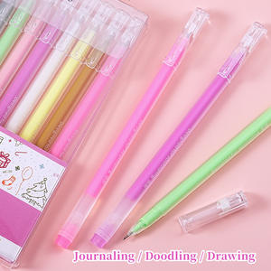 أقلام جل بوسيتاي ZXB ذات سعة كبيرة ولامعة بحبر سائل 1.0 مم للرسم والتخطيط اليدوي واليوميات والبطاقات السوداء - Product Image 4