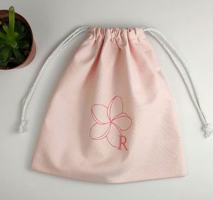 Grand sac à poussière en coton personnalisé imprimé à l'écran avec cordon de serrage pour sacs à main, chaussures et vêtements - Luxe - Product Image 4