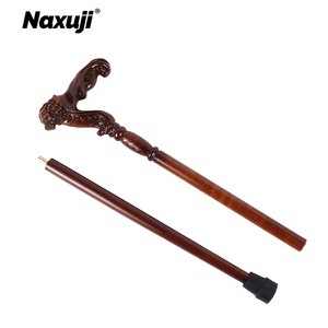 Bâtons <span class=keywords><strong>de</strong></span> <span class=keywords><strong>marche</strong></span> en bois <span class=keywords><strong>de</strong></span> hêtre allemand <span class=keywords><strong>de</strong></span> luxe, tête <span class=keywords><strong>de</strong></span> lion, 95 cm, rétro, détachables, élégants et à la mode pour hommes et femmes - Product Image 6