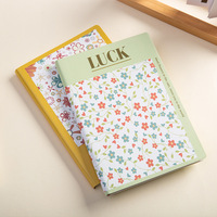 Cuaderno con Cubierta de Cuero Pintado a Mano, Grueso, Tamaño A5, para Estudiantes Universitarios, Exámenes de Posgrado, Exámenes de Servicio Público