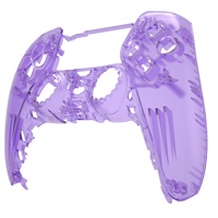 Coque de remplacement transparente violette DIY EXtremerate à prix de gros pour manette de jeu PS5