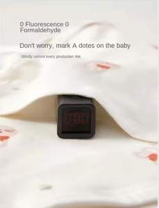 เสื้อแจ็คเก็ตเด็กแรกเกิดแบบไม่มีกระดูก ลายการ์ตูนหมี ผ้าฝ้ายแท้ ครึ่งตัว สำหรับเด็กผู้ชายและเด็กผู้หญิง อายุ 0-3 เดือน ฤดูใบไม้ผลิ/ฤดูร้อน/ฤดูใบไม้ร่วง แบรนด์ดัง - Product Image 5