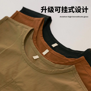 Vest Style Apron Solid Color Polyester Waterproof Cooking Apron For Kitchen Home Restaurant Use Men Women Adult - Product Image 4