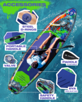 Planche de paddle gonflable ultra stable 11'6"x35"x6'' pour SUP et surf, prix de gros usine
