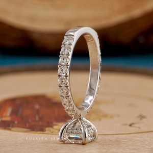 Anillos de diamantes de joyería fina con estilos clásicos y modernos diseñados con diamantes brillantes y exquisitos. - Product Image 6