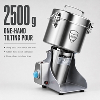 Moulin à céréales électrique HNRB 2500g en acier inoxydable SUS304, inclinable, rotatif, avec minuterie, pour usage domestique et commercial, vente en gros