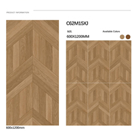 Vente directe d'usine, carreaux imitation bois 600*1200mm, salon et chambre à coucher, carreaux rustiques antibactériens, carreaux en brique réfractaire