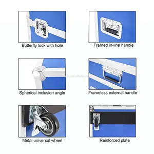 Aluminum Tack Case For Transport Custom Made Aluminum Case Trunk Flight Case
