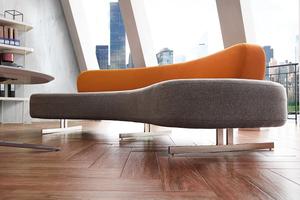 Luxe Designer Moderne Hotellobby Ronde Banken Receptie Italiaanse Maan C Vorm Bank Meubels Ovale Stof Gebogen Bank - Product Image 3