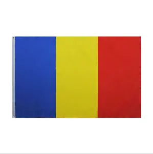 Custom 68D poliestere Rumeno bandiera, 90*150cm paese-blu-giallo-rosso-bandiera